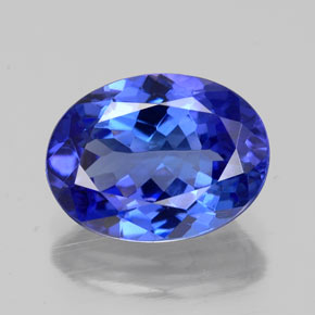 2,66 ctw natürlicher blauer Tansanit, Oval Schliff, VVS