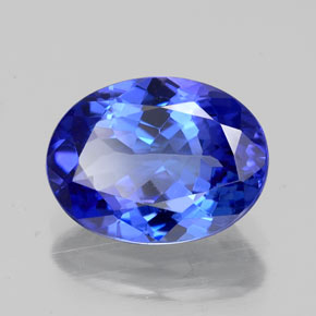 2,66 ctw natürlicher blauer Tansanit, Oval Schliff, VVS