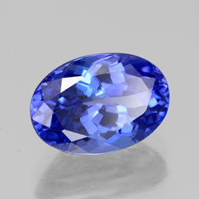2,73 ctw natürlicher blauer Tansanit, Oval Schliff, VVS-VS