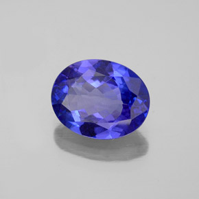 2,32 ctw natürlicher blauer Tansanit, Oval Schliff, VVS