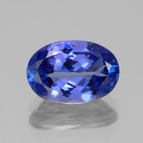2,75 ctw natürlicher blauer Tansanit, Oval Schliff, VVS
