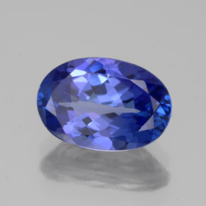 2,75 ctw natürlicher blauer Tansanit, Oval Schliff, VVS