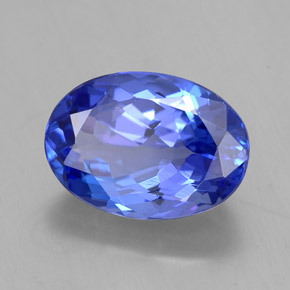 2,55 ctw natürlicher blauer Tansanit, Oval Schliff, VVS