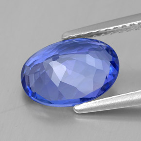 2,55 ctw natürlicher blauer Tansanit, Oval Schliff, VVS