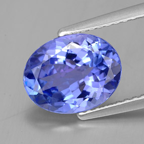 2,71 ctw natürlicher blauer Tansanit, Oval Schliff, VVS