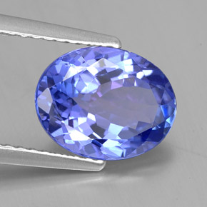 2,71 ctw natürlicher blauer Tansanit, Oval Schliff, VVS
