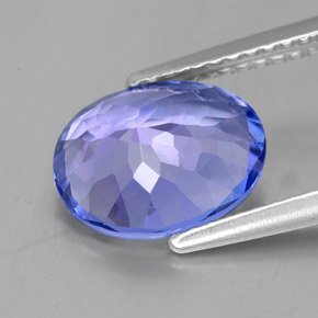 2,71 ctw natürlicher blauer Tansanit, Oval Schliff, VVS