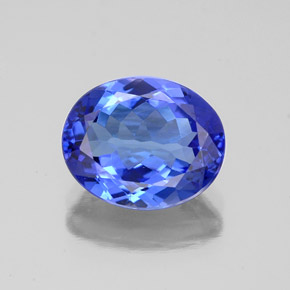 2,86 ctw natürlicher blauer Tansanit, Oval Schliff, VVS
