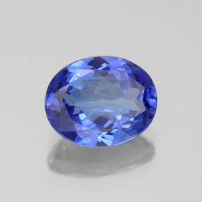 2,86 ctw natürlicher blauer Tansanit, Oval Schliff, VVS