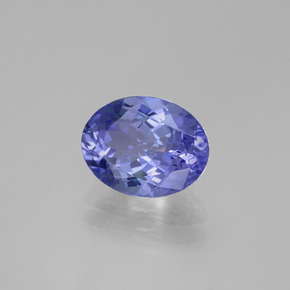 2,22 ctw natürlicher blauer Tansanit, Oval Schliff, VVS