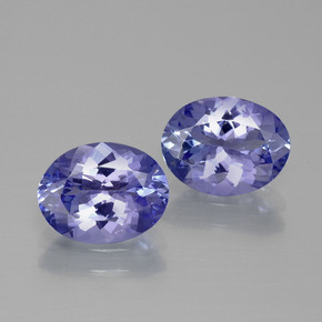 3,38 ct natürliche blauer Tansanit-Edelsteine, Oval Schliff, VVS-VS