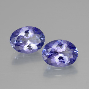 3,38 ct natürliche blauer Tansanit-Edelsteine, Oval Schliff, VVS-VS