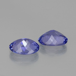3,38 ct natürliche blauer Tansanit-Edelsteine, Oval Schliff, VVS-VS