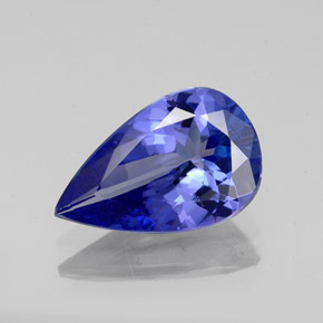 1,89 ctw natürlicher blauer Tansanit, Birnenform, VS