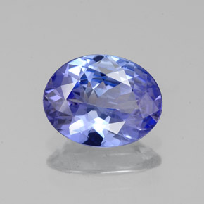 1,51 ctw natürlicher blauer Tansanit, Oval Schliff, VVS