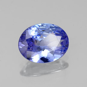 1,51 ctw natürlicher blauer Tansanit, Oval Schliff, VVS