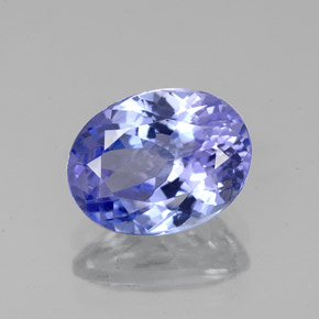 1,92 ctw natürlicher blauer Tansanit, Oval Schliff, VVS-VS