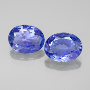3,17 ct natürliche blauer Tansanit-Edelsteine, Oval Schliff, VVS-VS
