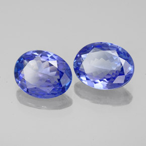 3,17 ct natürliche blauer Tansanit-Edelsteine, Oval Schliff, VVS-VS