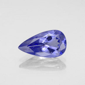 1,88 ctw natürlicher blauer Tansanit, Birnenform, VVS