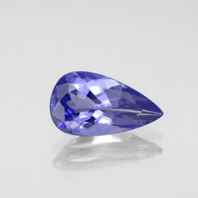 1,88 ctw natürlicher blauer Tansanit, Birnenform, VVS