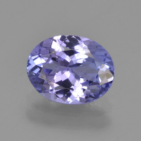 1,96 ctw natürlicher blauer Tansanit, Oval Schliff, VVS