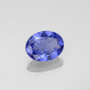 1,89 ctw natürlicher blauer Tansanit, Oval Schliff, VVS