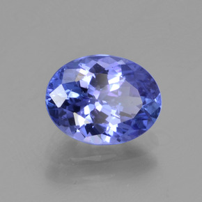 1,62 ctw natürlicher blauer Tansanit, Oval Schliff, VVS-VS