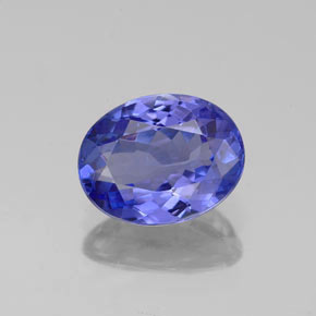 1,46 ctw natürlicher blauer Tansanit, Oval Schliff, VVS-VS