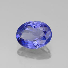 1,46 ctw natürlicher blauer Tansanit, Oval Schliff, VVS-VS