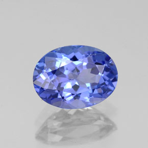 1,52 ctw natürlicher blauer Tansanit, Oval Schliff, VVS