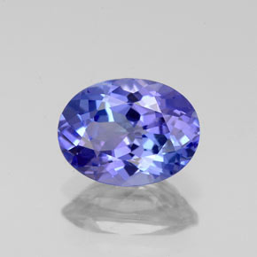 1,54 ctw natürlicher blauer Tansanit, Oval Schliff, VVS