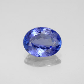 2,08 ctw natürlicher blauer Tansanit, Oval Schliff, VVS-VS