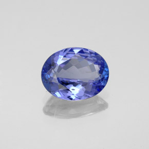 2,08 ctw natürlicher blauer Tansanit, Oval Schliff, VVS-VS