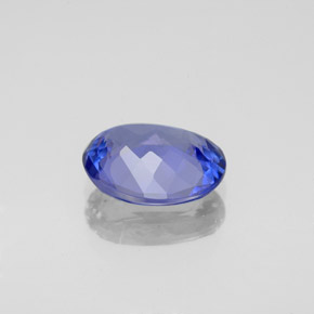 2,08 ctw natürlicher blauer Tansanit, Oval Schliff, VVS-VS