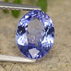 2,45 ctw natürlicher blauer Tansanit, Oval Schliff, VVS-VS
