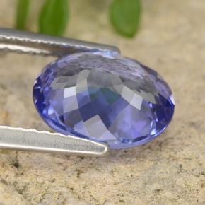 2,45 ctw natürlicher blauer Tansanit, Oval Schliff, VVS-VS