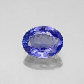 2,94 ctw natürlicher blauer Tansanit, Oval Schliff, VVS