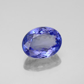 2,94 ctw natürlicher blauer Tansanit, Oval Schliff, VVS