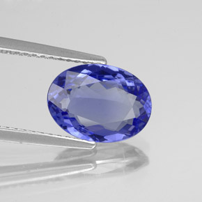 2,34 ctw natürlicher blauer Tansanit, Oval Schliff, VS