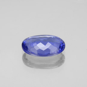 2,34 ctw natürlicher blauer Tansanit, Oval Schliff, VS