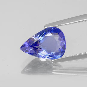 1,57 ctw natürlicher blauer Tansanit, Birnenform, VVS