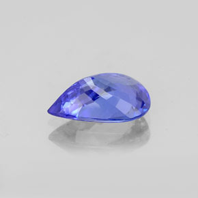 1,57 ctw natürlicher blauer Tansanit, Birnenform, VVS