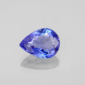 1,65 ctw natürlicher blauer Tansanit, Birnenform, IF