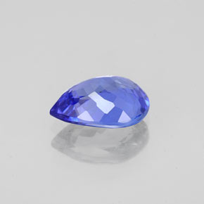 1,65 ctw natürlicher blauer Tansanit, Birnenform, IF