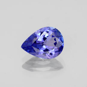 1,41 ctw natürlicher blauer Tansanit, Birnenform, VVS