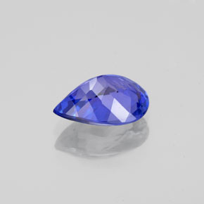 1,41 ctw natürlicher blauer Tansanit, Birnenform, VVS