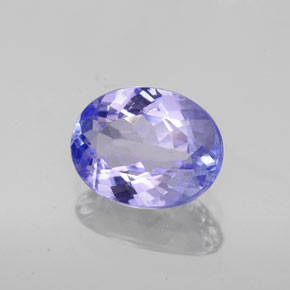 1,66 ctw natürlicher blauer Tansanit, Oval Schliff, VS