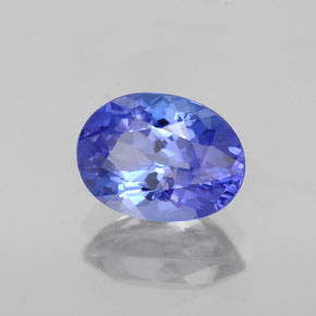 1,66 ctw natürlicher blauer Tansanit, Oval Schliff, SI