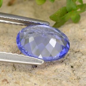 1,26 ctw natürlicher blauer Tansanit, Oval Schliff, SI